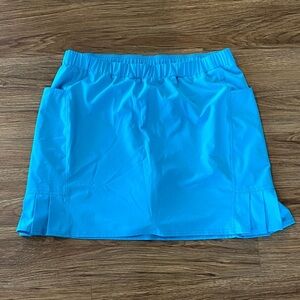 Zenergy by Chico's Blue Skort size 14 sporty athletic tennis country club golf